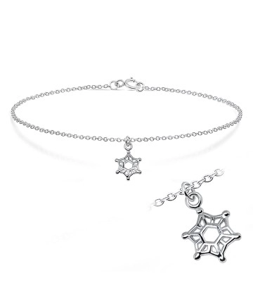 Snowflake Silver Bracelet BRS-195